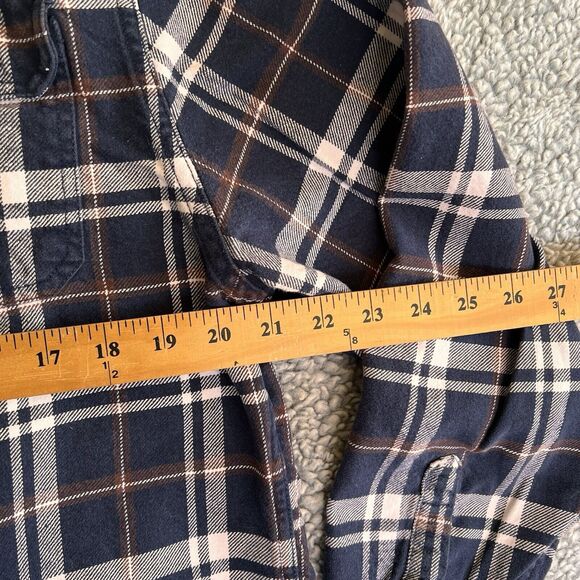 Jach’s Flannel Men’s Large Blue Plaid Heavyweight Button Up 100% Cotton‎ - Picture 6 of 9